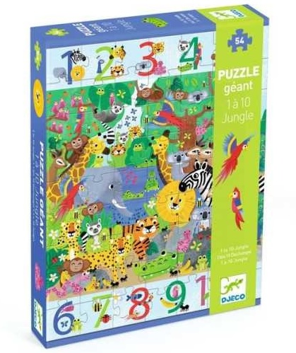 Puzzle géant 1 à 10 Jungle - Djeco